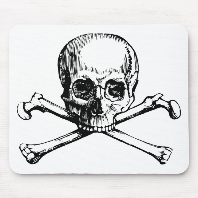 Skull and Bones Mouse Mat (Front)