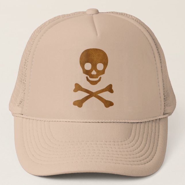 Skull and Bones Trucker Hat (Front)
