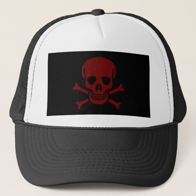 Skull and Bones Trucker Hat (Front)