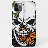 Skull and Butterfly Digital Art