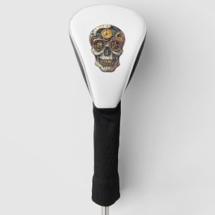 Skull and Clock Timekeeper Golf Head Cover