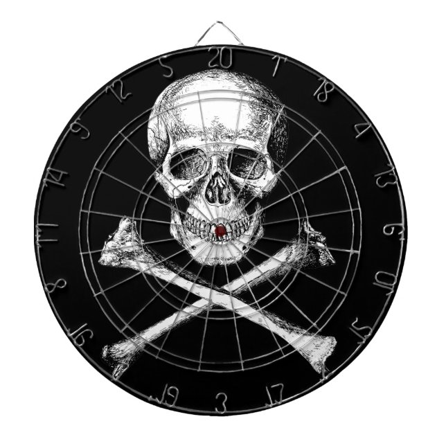Skull and Cross Bones Dartboard (Front)