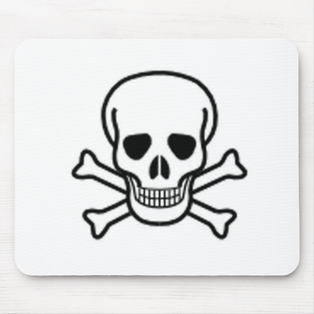 Skull and Cross-bones Mouse Mat (Front)