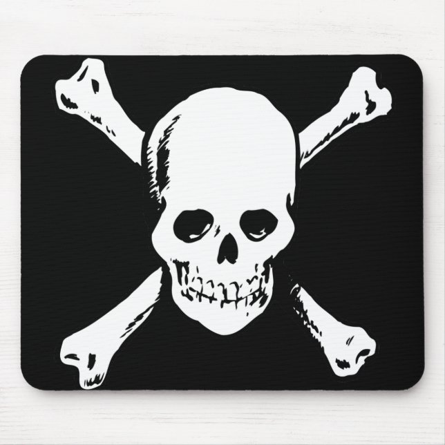 skull and crossbone mouse mat (Front)