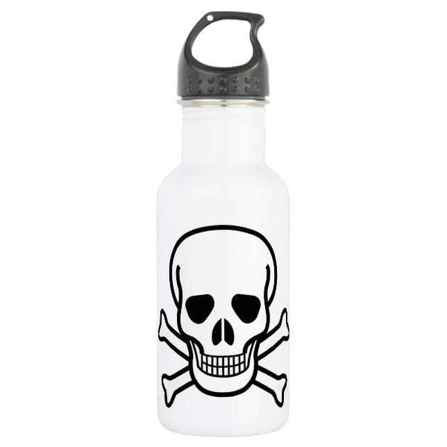 Skull and Crossbones 532 Ml Water Bottle (Front)