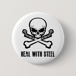 Skull and Crossbones 6 Cm Round Badge