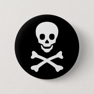 Skull and Crossbones 6 Cm Round Badge