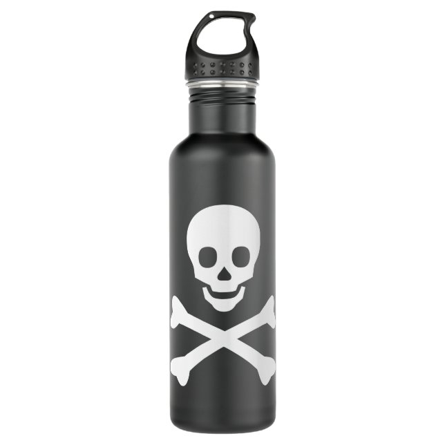 Skull and Crossbones 710 Ml Water Bottle (Front)