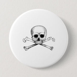 Skull and Crossbones 7.5 Cm Round Badge