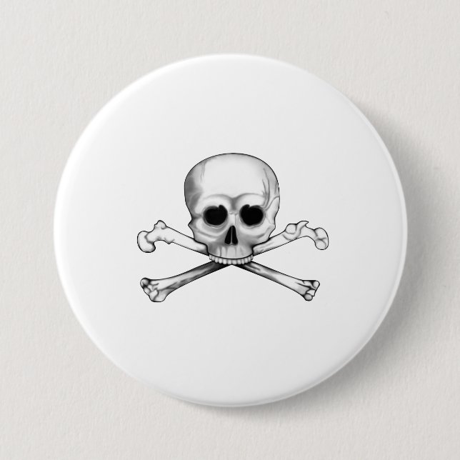 Skull and Crossbones 7.5 Cm Round Badge (Front)
