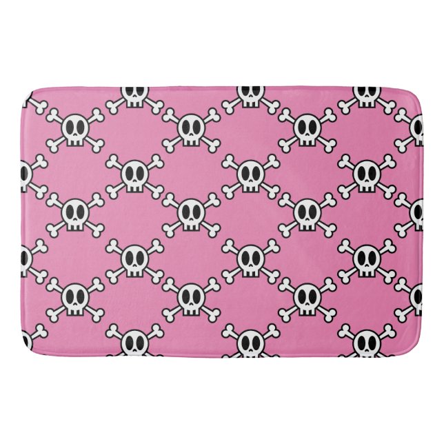 Skull and Crossbones Bath Mat (Front)