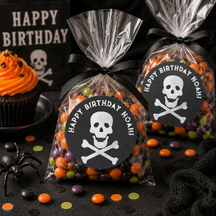 Skull and Crossbones Birthday Party Sticker
