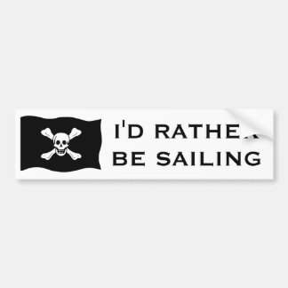 Skull and Crossbones Bumper Sticker