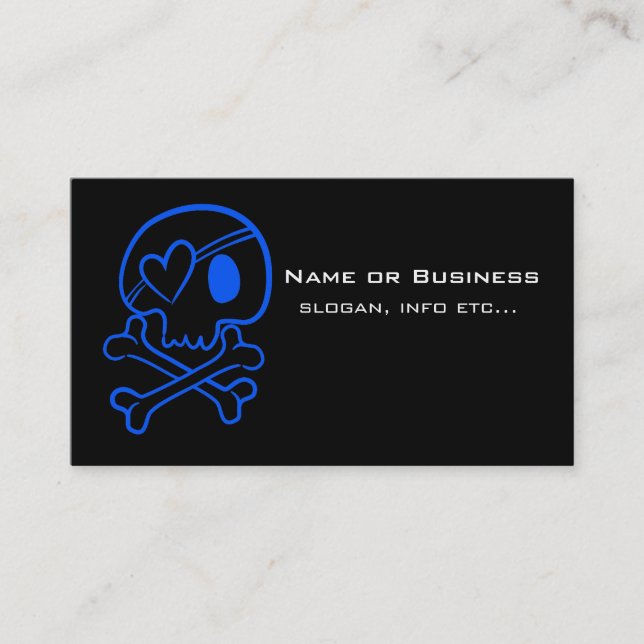 Skull and Crossbones Business Card (Front)