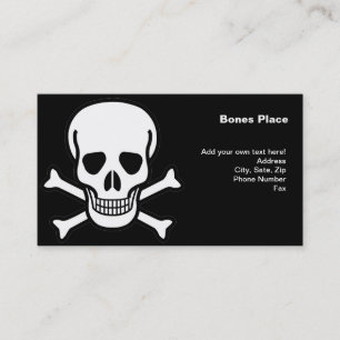 Skull and Crossbones Business Card