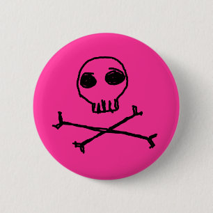 Skull and Crossbones Button