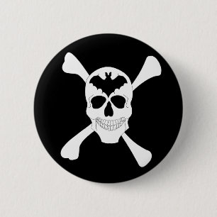 Skull And Crossbones Button
