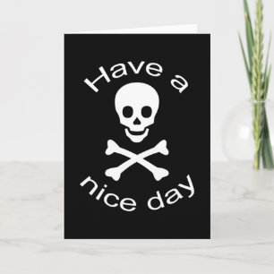 Skull and Crossbones Card