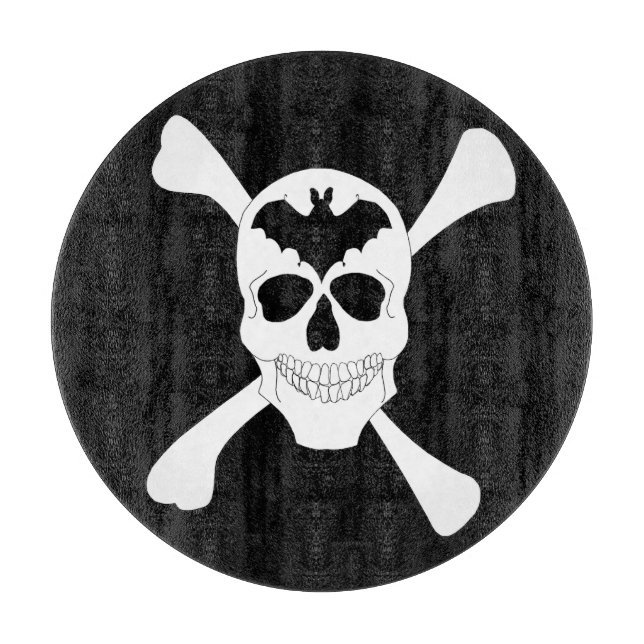 Skull And Crossbones Cutting Board (Front)