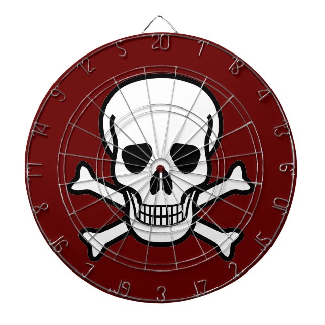 Skull and Crossbones Dartboard (Front)