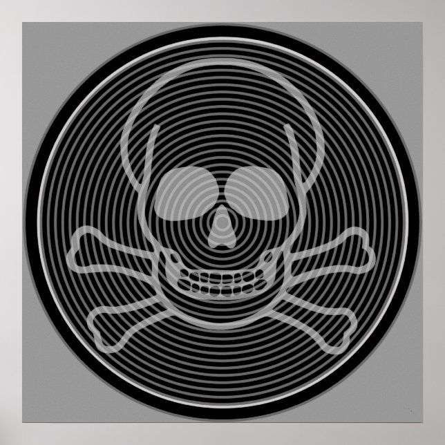 Skull and Crossbones Emblem Poster (Front)