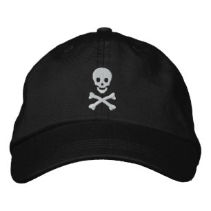 Skull and Crossbones Embroidered Hat