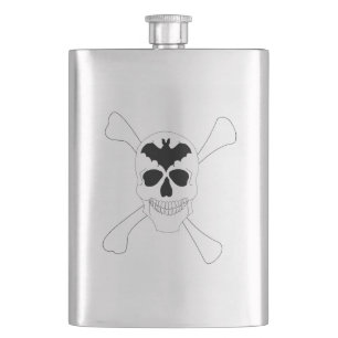 Skull And Crossbones Flask