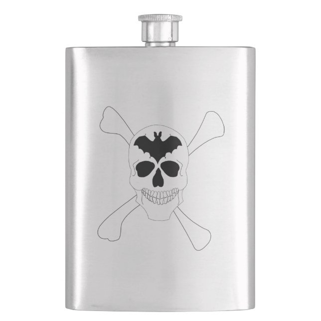 Skull And Crossbones Flask (Front)