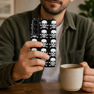 Skull and Crossbones Halloween Samsung Galaxy Case
