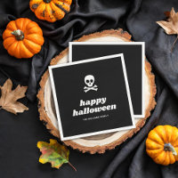 Skull and Crossbones Happy Halloween Party
