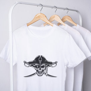 Skull and Crossbones Jolly Roger Pirate T-Shirt