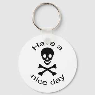 Skull and Crossbones Key Ring