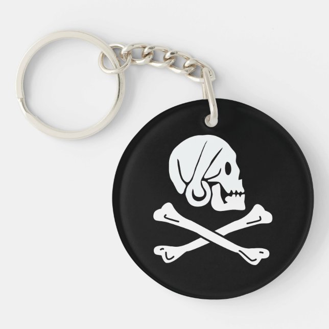 Skull and Crossbones Key Ring (Front)