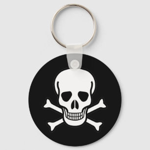 Skull and Crossbones Key Ring
