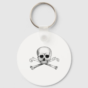 Skull and Crossbones Key Ring