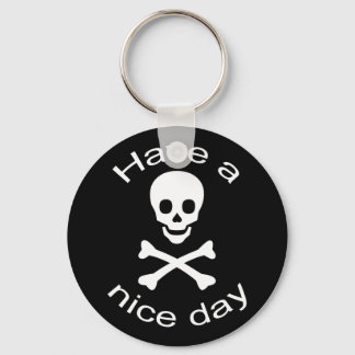 Skull and Crossbones Key Ring