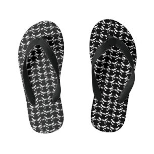 Skull and Crossbones  Kid's Flip Flops