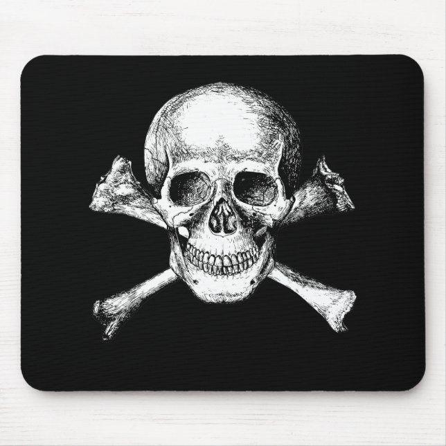 Skull and Crossbones Mouse Mat (Front)