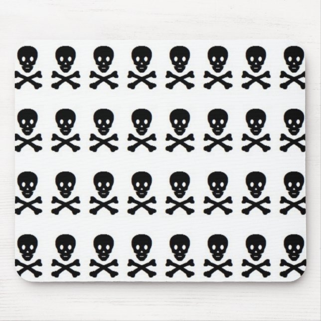 SKULL  AND CROSSBONES MOUSE MAT (Front)