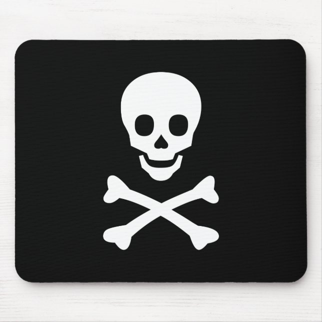 Skull and Crossbones Mouse Mat (Front)