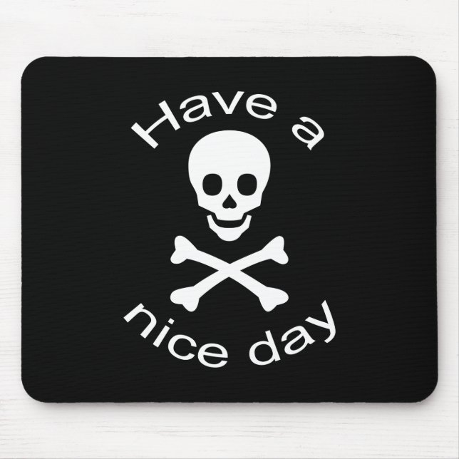 Skull and Crossbones Mouse Mat (Front)