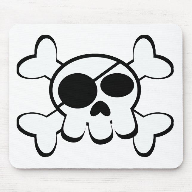 Skull and Crossbones Mouse Mat (Front)