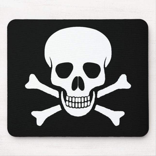 Skull and Crossbones Mousepad (Front)