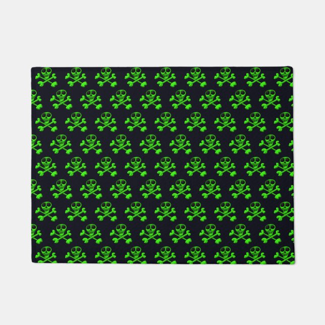 Skull and Crossbones Pattern Doormat (Front)
