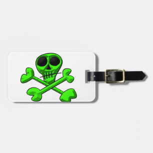 Skull and Crossbones Pattern Luggage Tag