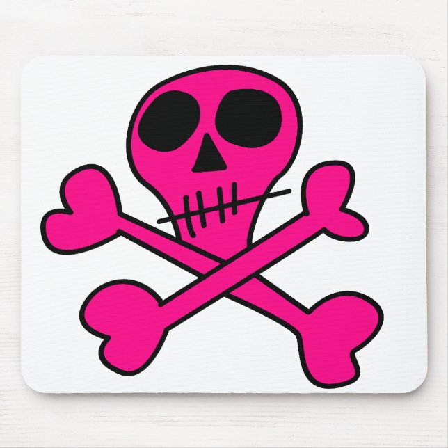 Skull and Crossbones Pattern Mouse Mat (Front)