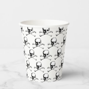 Skull And Crossbones Pattern Paper Cup