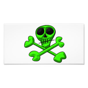 Skull and Crossbones Pattern Photo Print