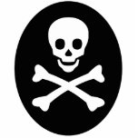Skull and Crossbones Photo Sculpture Key Ring<br><div class="desc">This skull and crossbones photo sculpture can be changed to a pin,  magnet,  ornament,  or keychain to hang from your rear view mirror,  tree,  tote bag or backpack.</div>