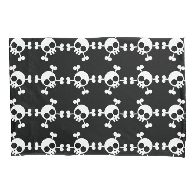 Skull and Crossbones Pillowcase (Front-Left)